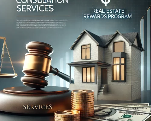 DALL·E 2024-08-29 19.52.57 - A promotional image for 'Legal Consultation Services' focusing on a real estate rewards program. The image should convey professionalism, trust, and l